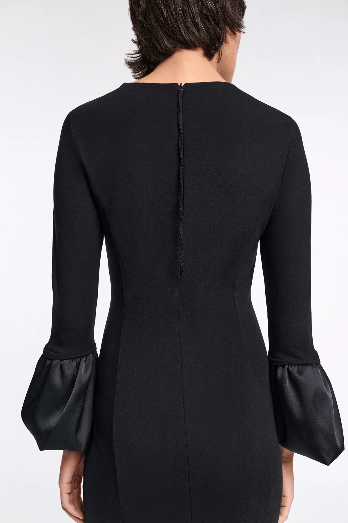 Cloudy Allure Dress in Pure Black - Image 5
