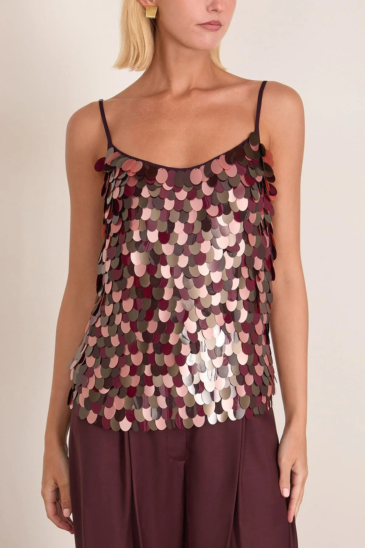 Commino Top in Burgundy - Image 3