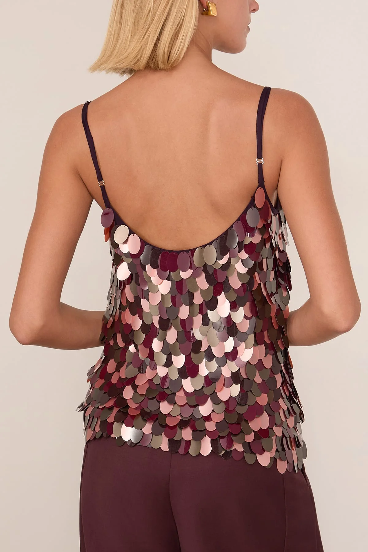 Commino Top in Burgundy - Image 4