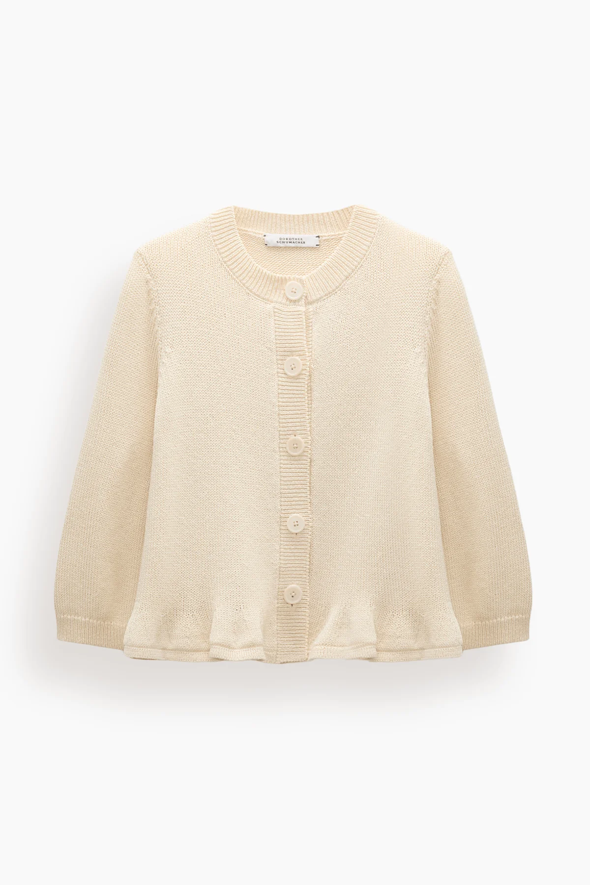 Cotton Candy Cardigan in Icy Lemon