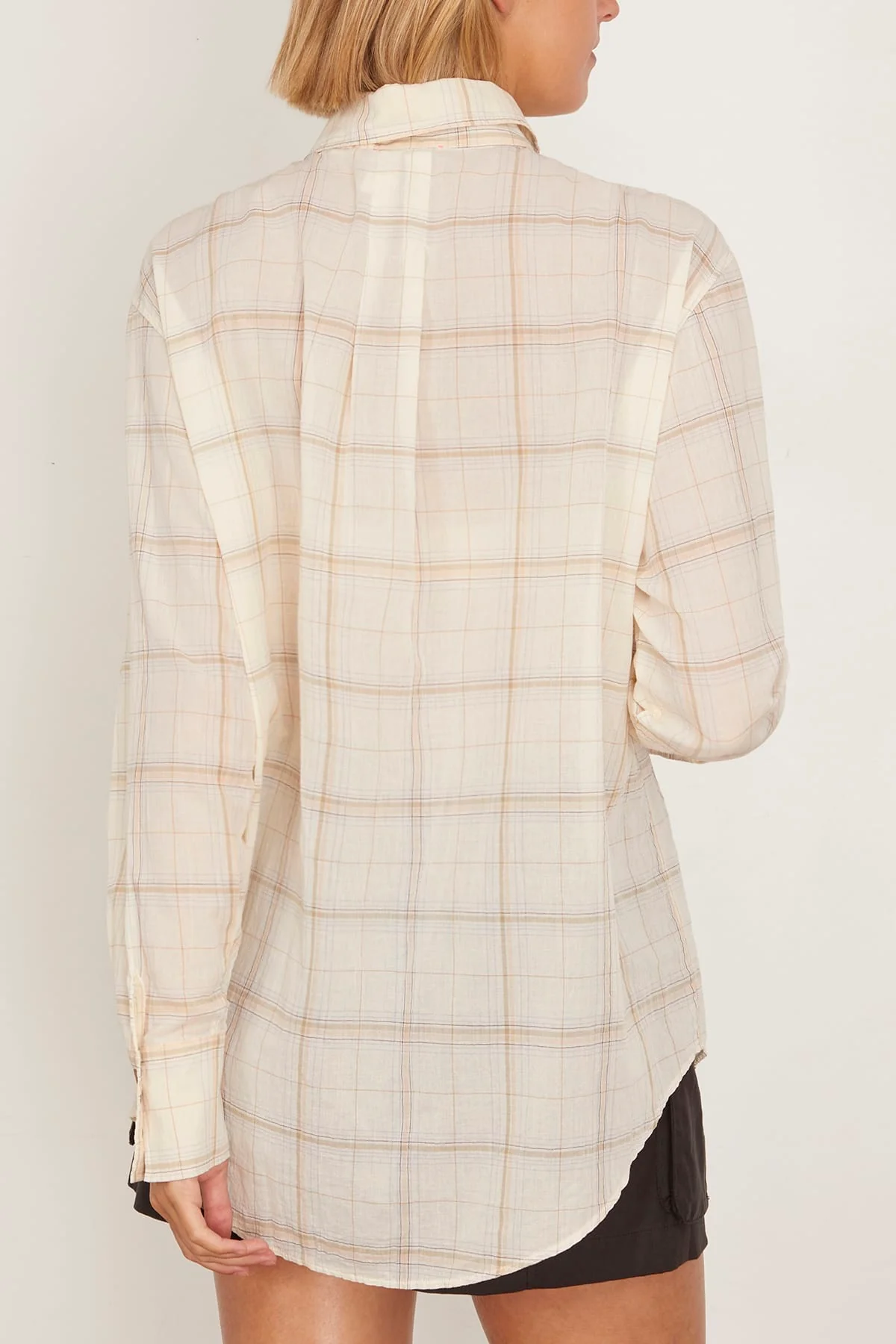 Crepe Voile Shirt in Lattementa - Image 4