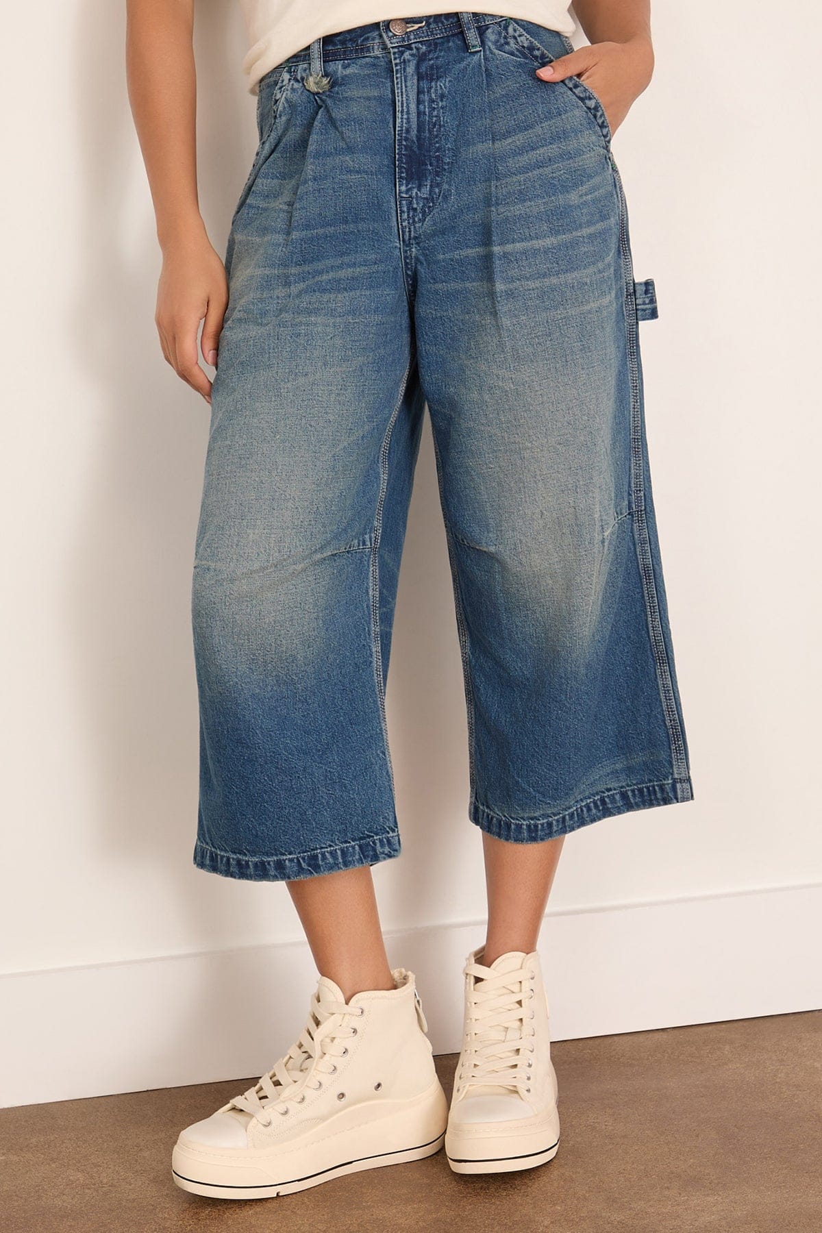 Crop Wide Leg Carpenter in Depot Blue - Image 3