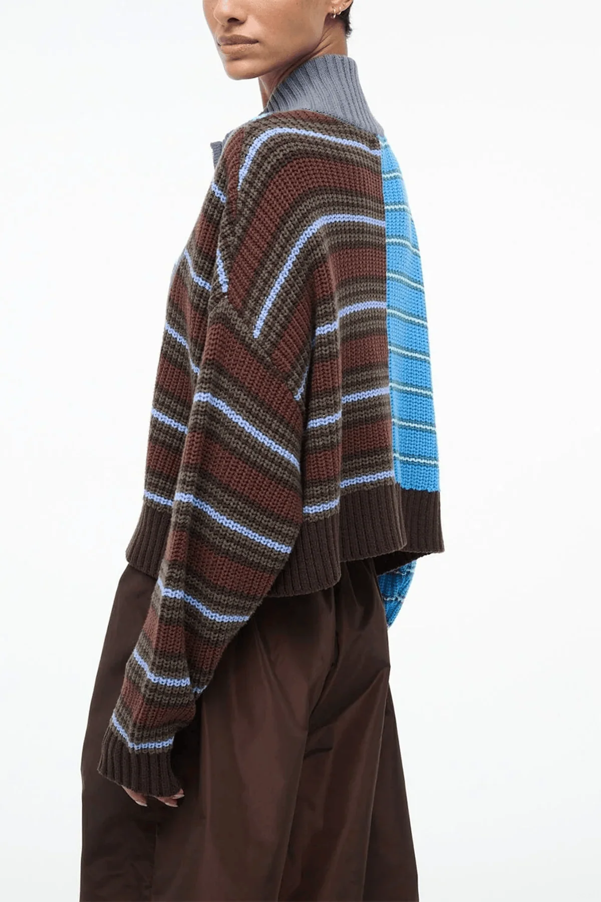 Cropped Hampton Sweater in Zuma Stripe Multi - Image 4