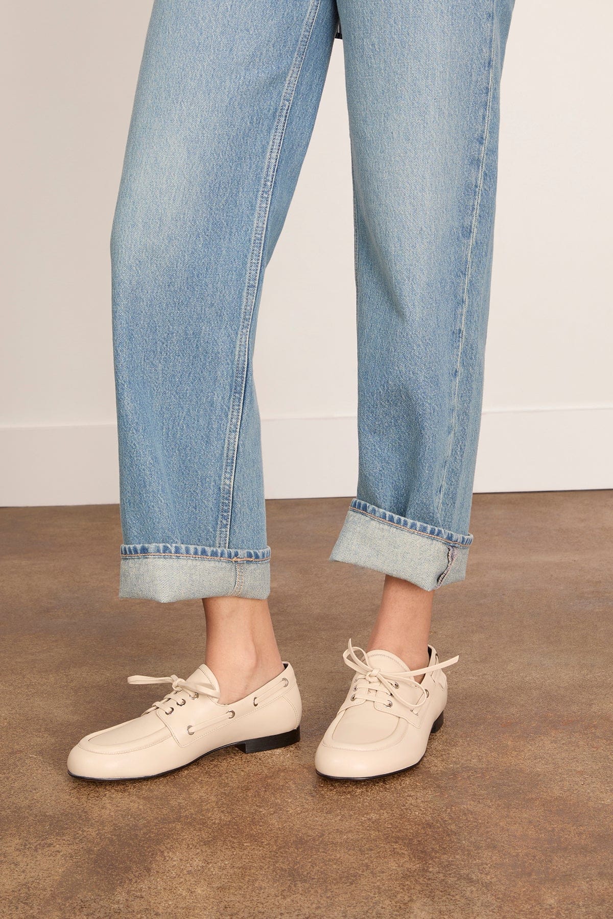 Deck Shoes in Ecru - Image 3