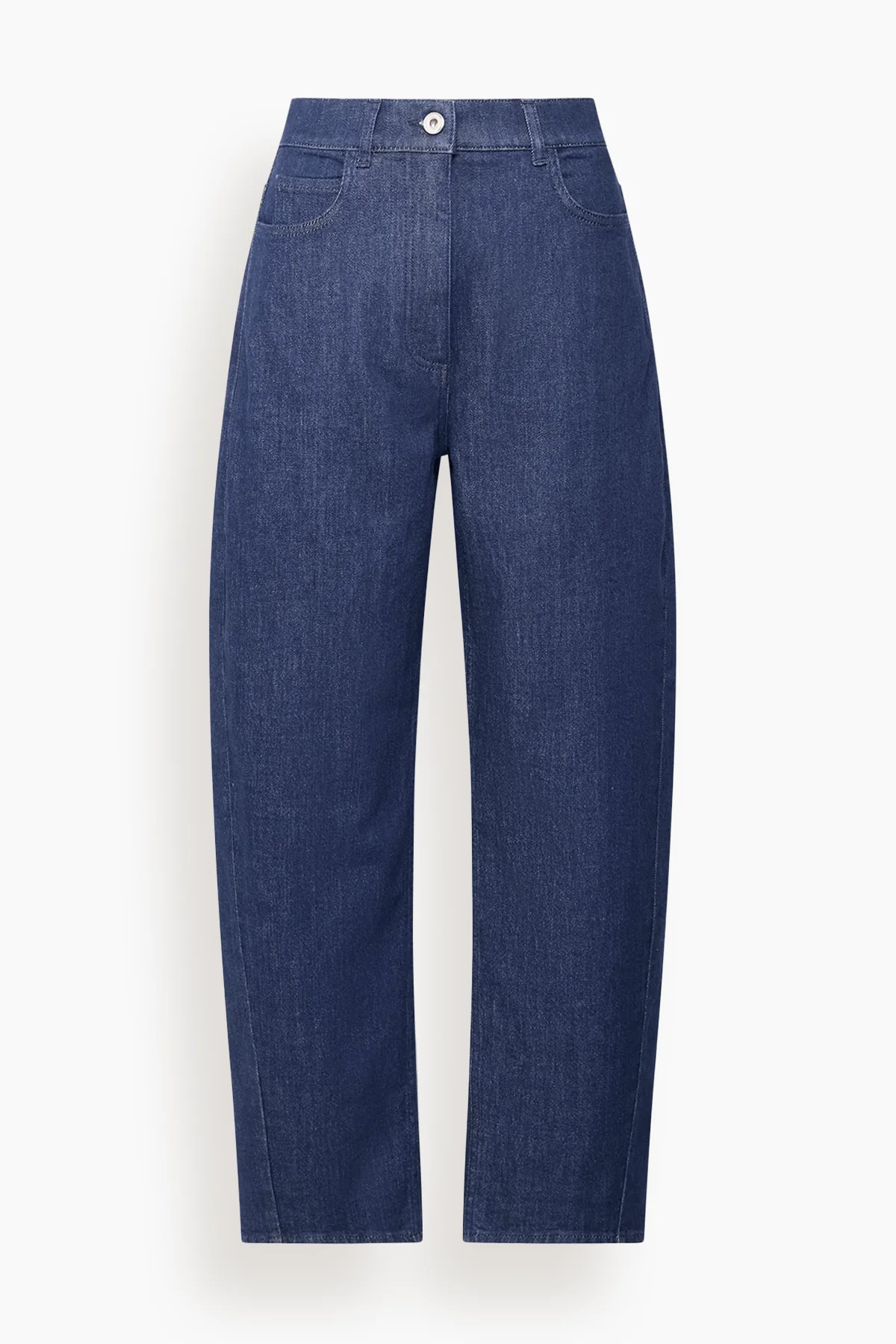 Denim Curved Pant in Rinsed