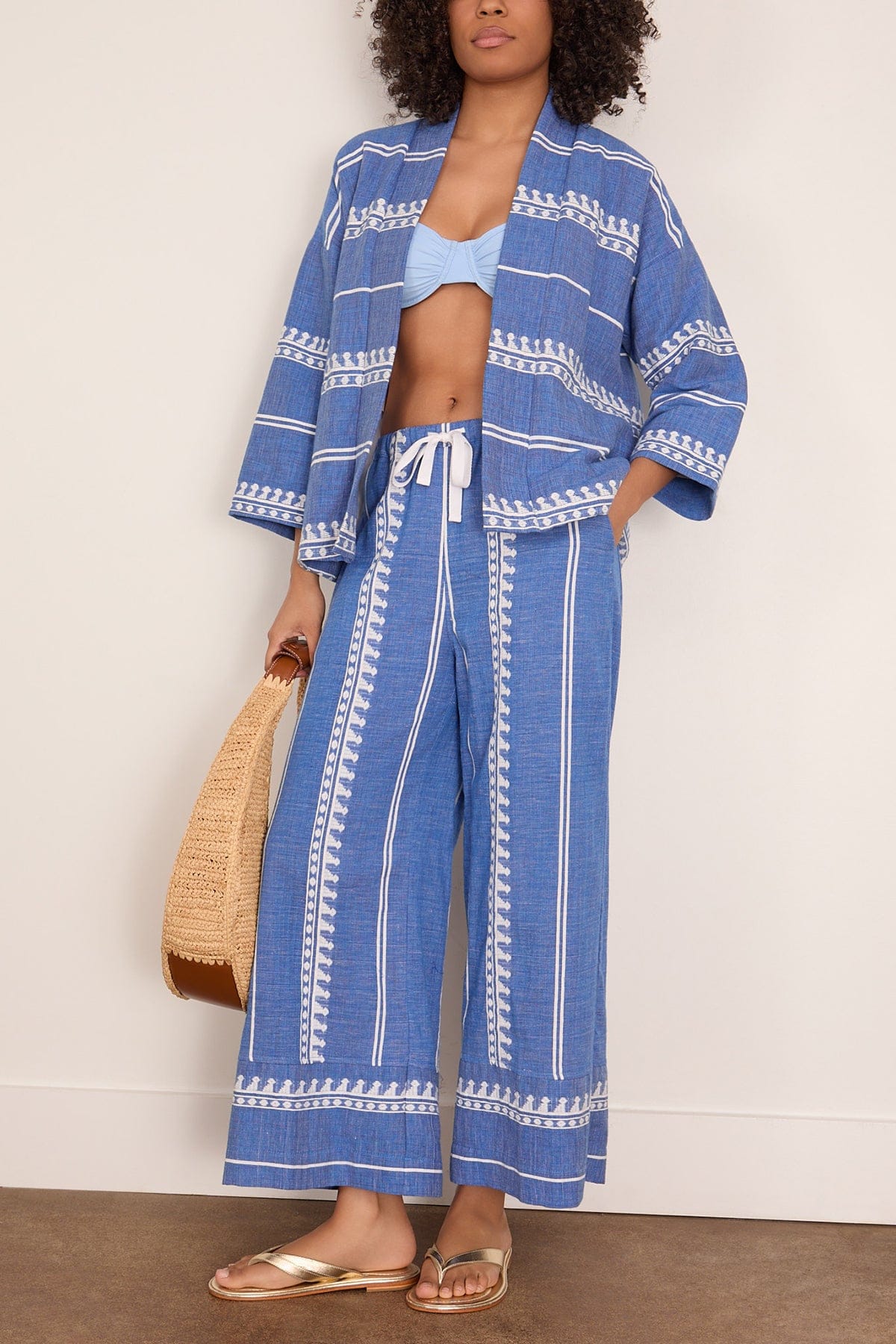 Desta Pants in Tebibi Blue - Image 2