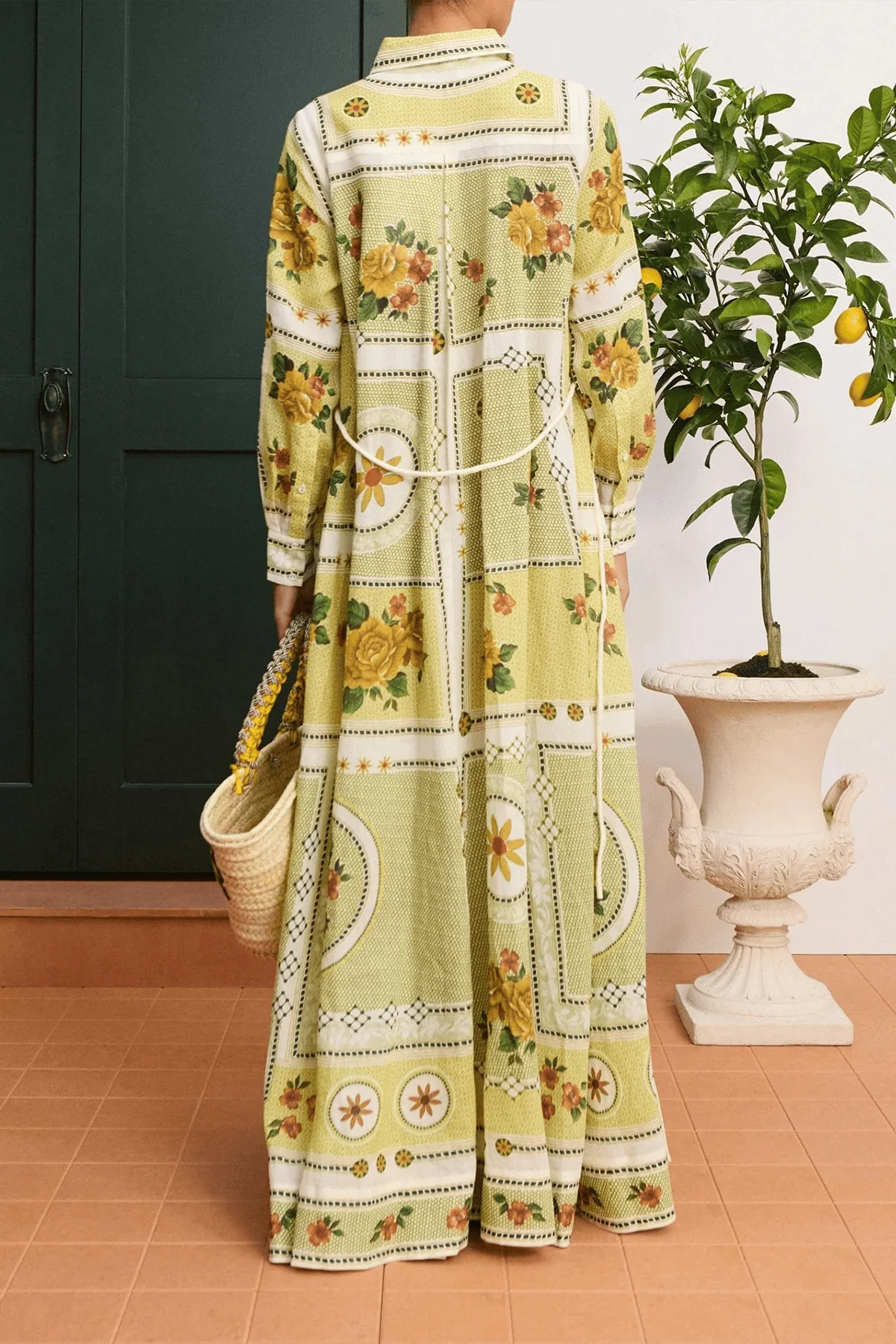 Dixie Shirtdress in Citrus - Image 4