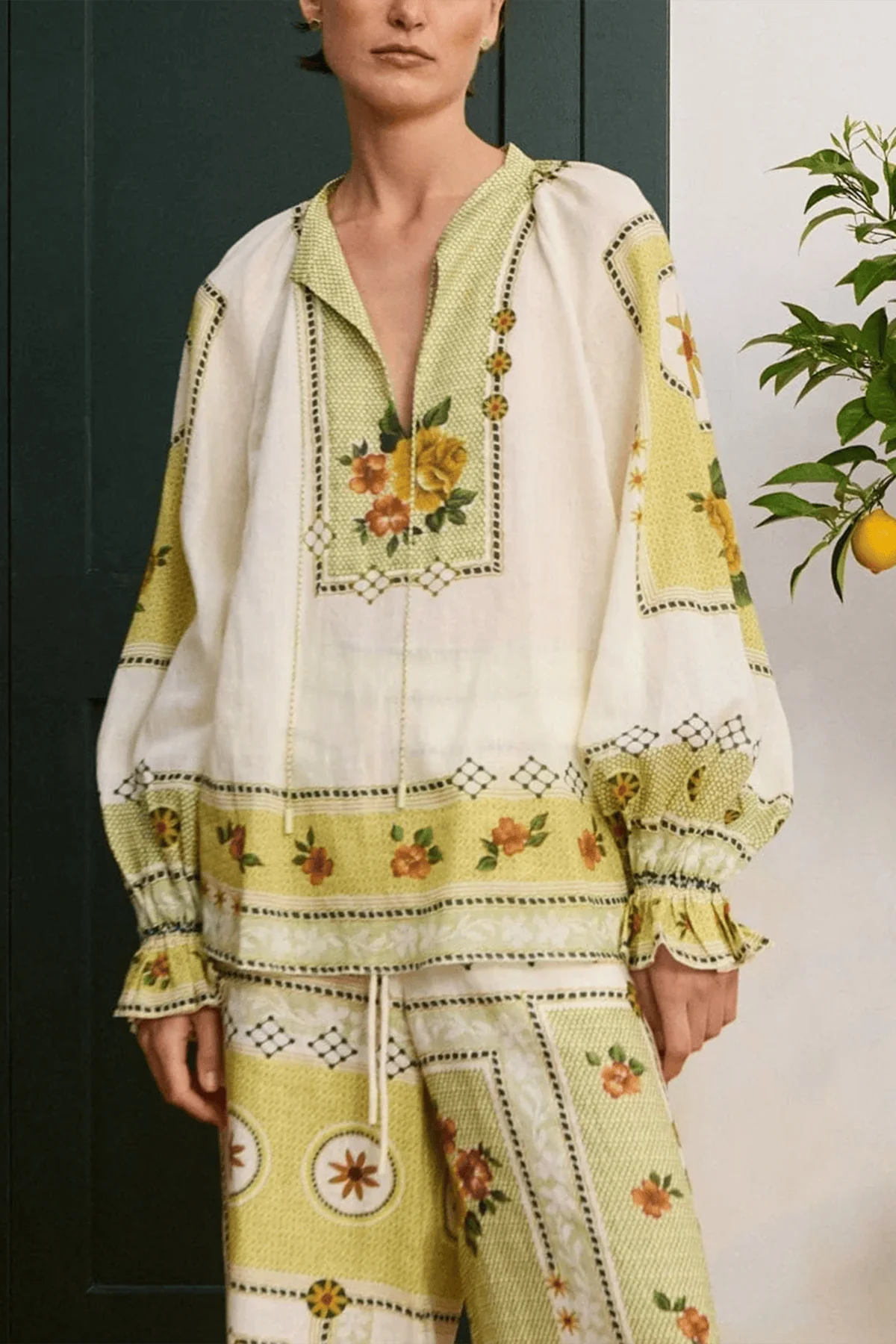Dixie Top in Citrus - Image 3