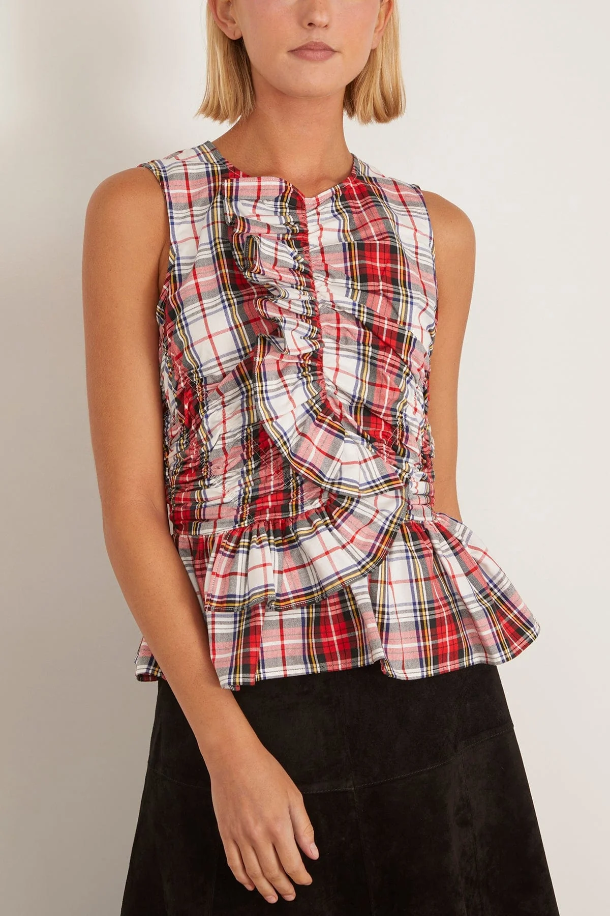 Doering Top in Carlyle Plaid - Image 3