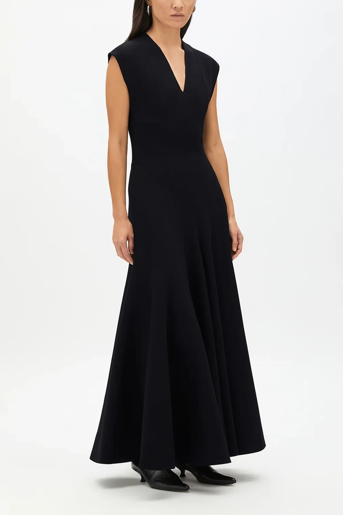 Double Face Cutout Dress in Black - Image 3