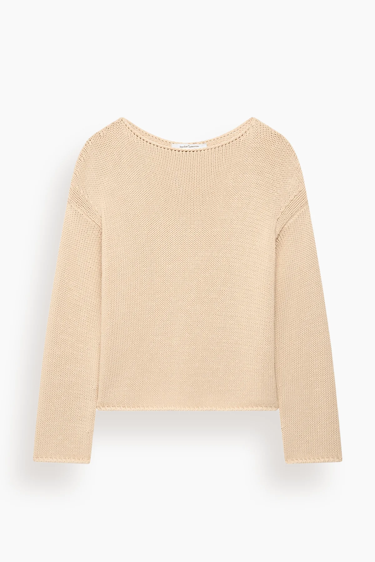 Draped Knit Sweater in Sand