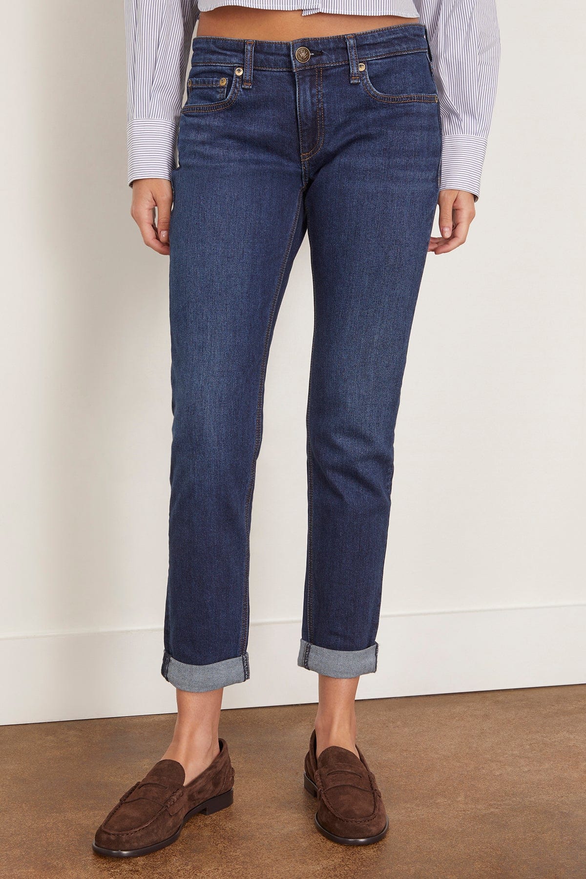 Dre Low Rise Slim Boyfriend Jean in Alba - Image 3