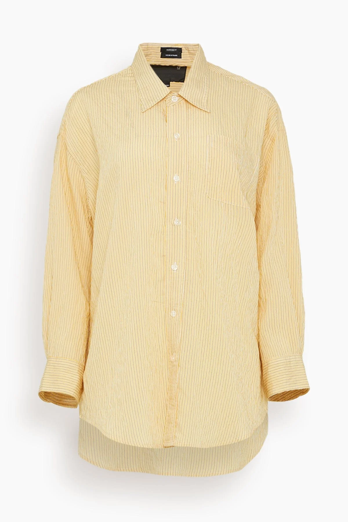 Drop Neck Shirt in Orange Stripe