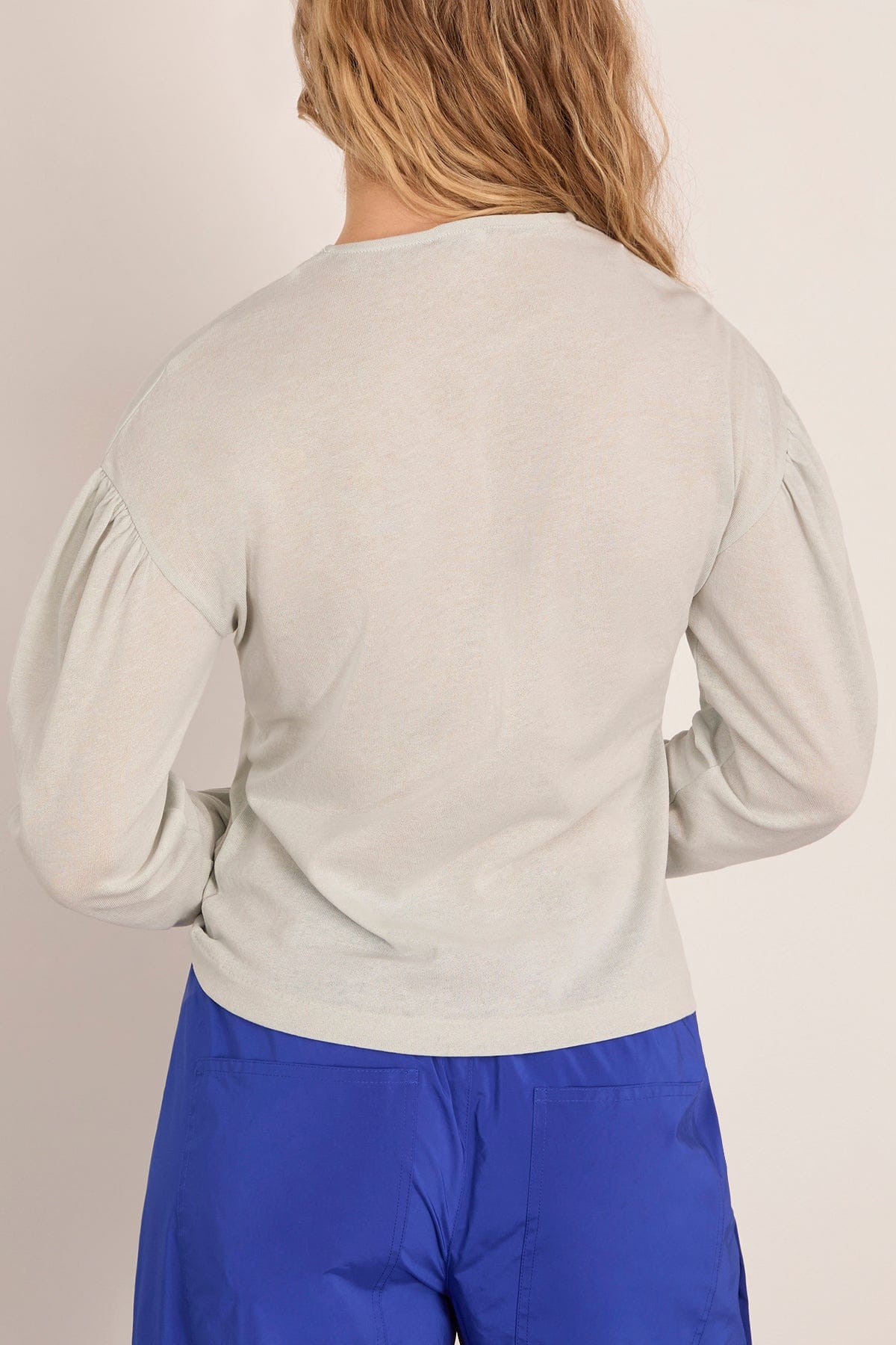 Dropped Shoulder Top in Stone Blue - Image 4
