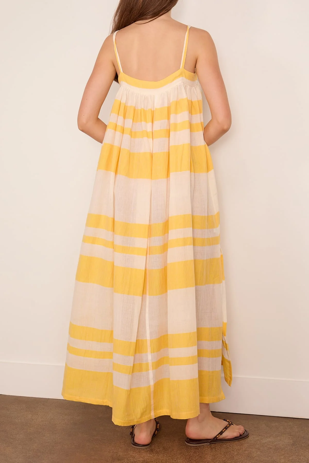 Eda Slip Dress in Mezimuri Yellow - Image 4