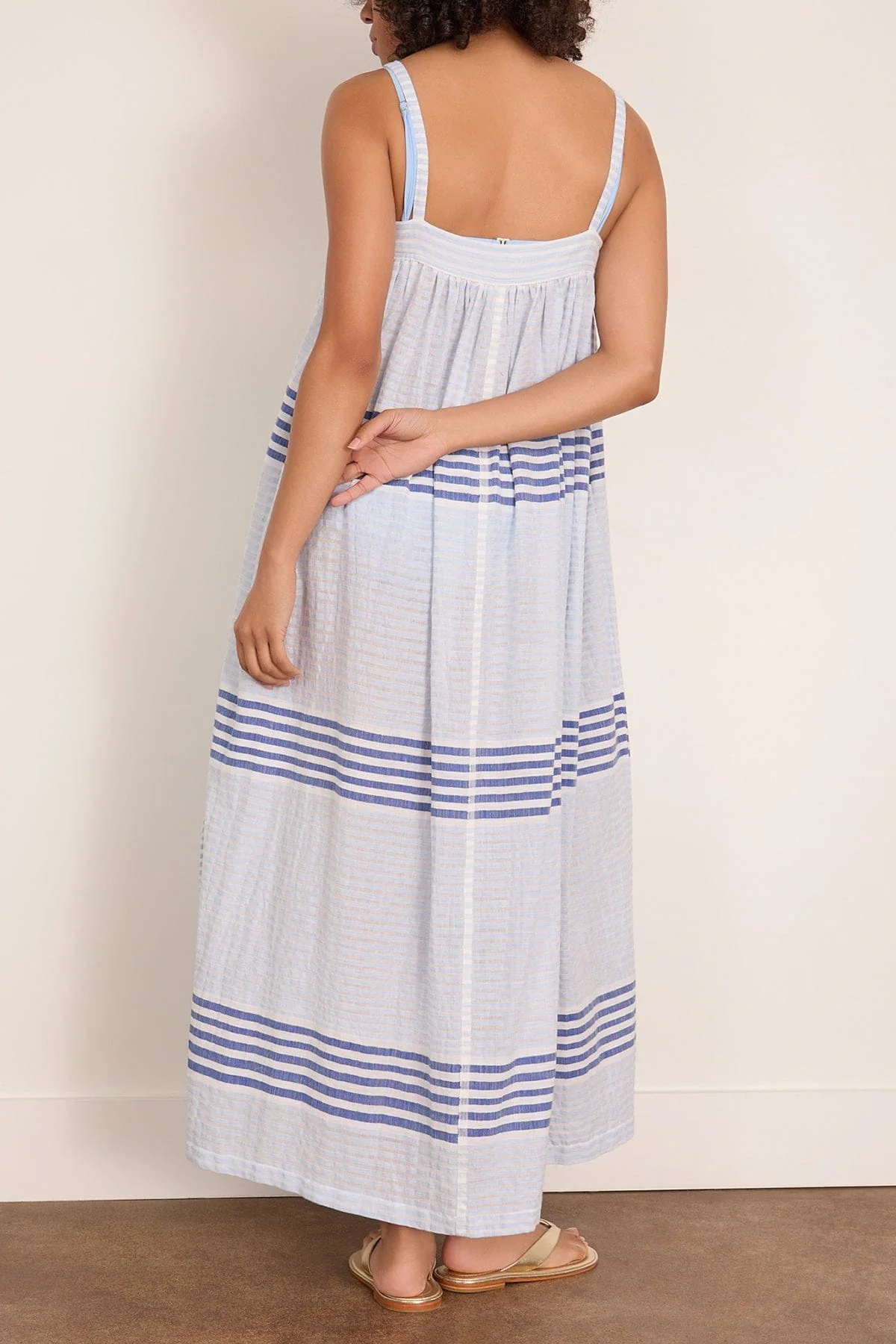 Eda Slip Dress in Shemizi Blue - Image 4