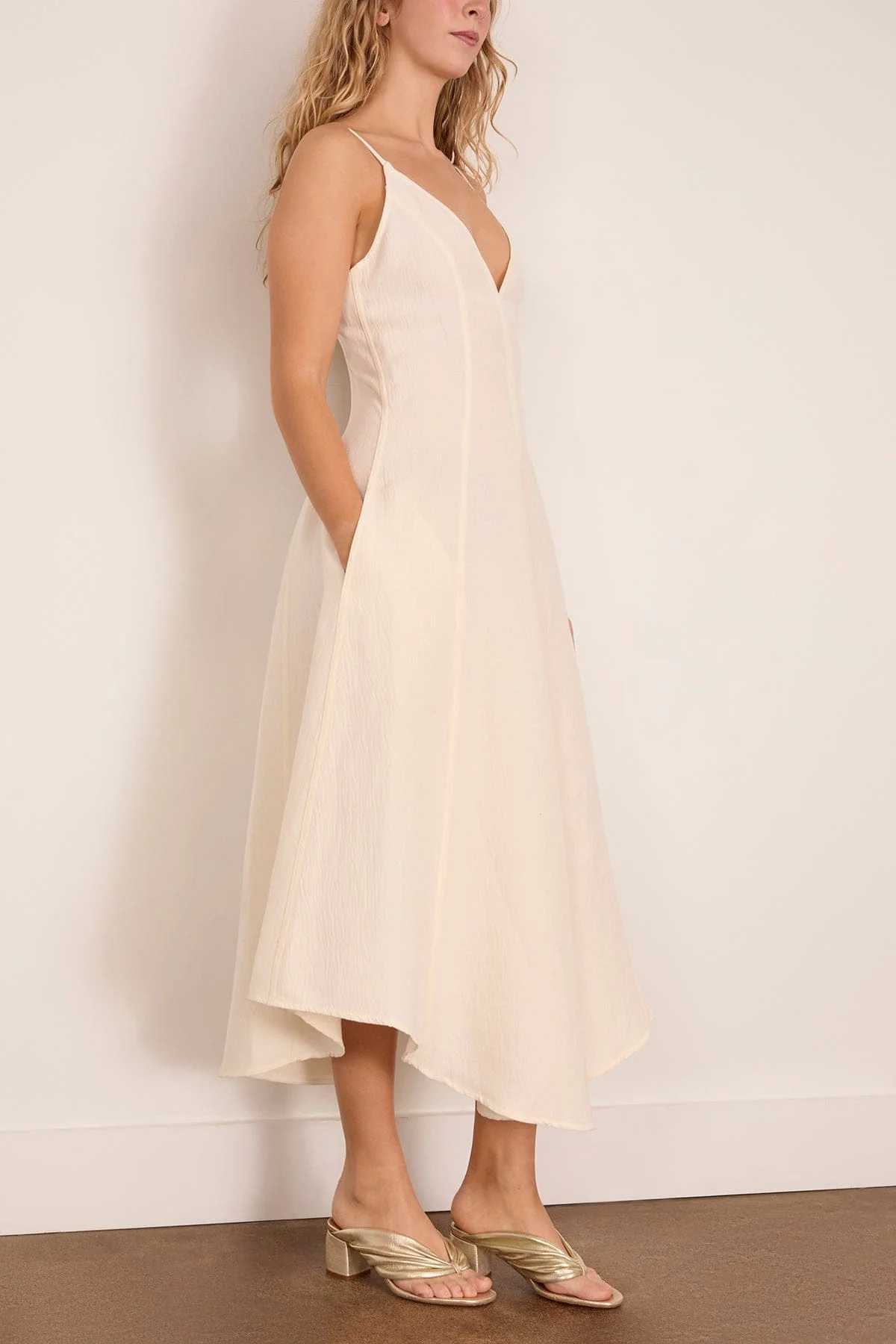 Elaine Dress in Ecru - Image 3