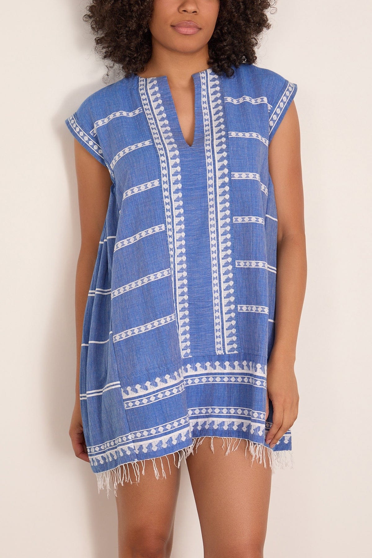 Elina Caftan in Tebibi Blue - Image 3