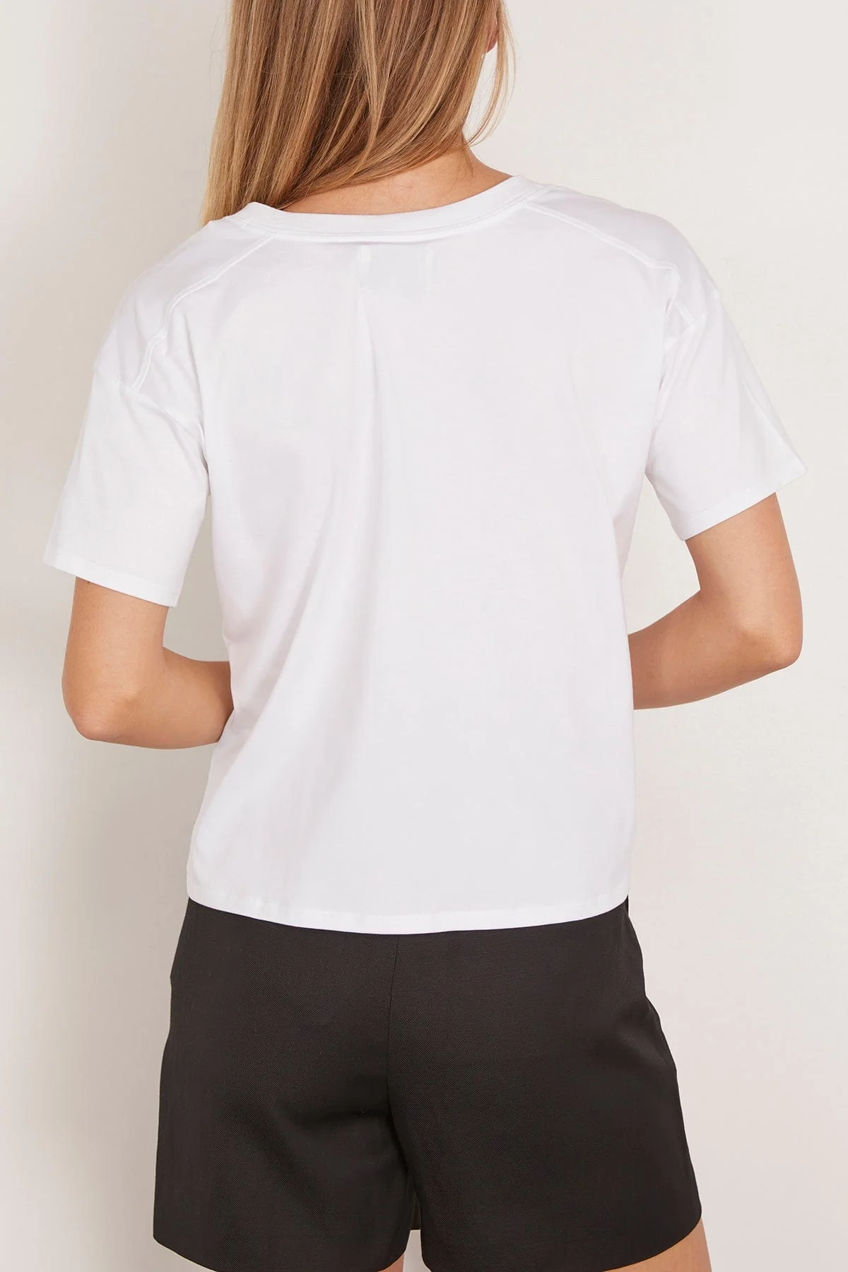 Faaa V-Neck T-Shirt in White - Image 4