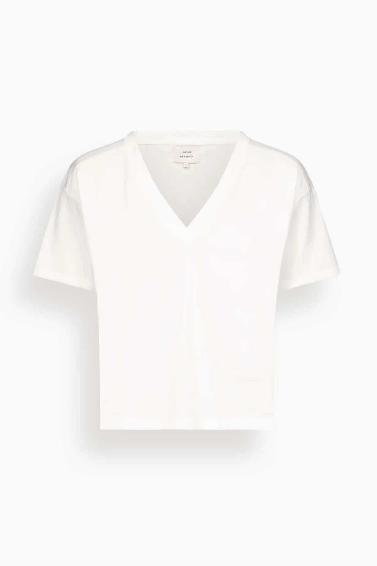 Faaa V Neck T-Shirt in White