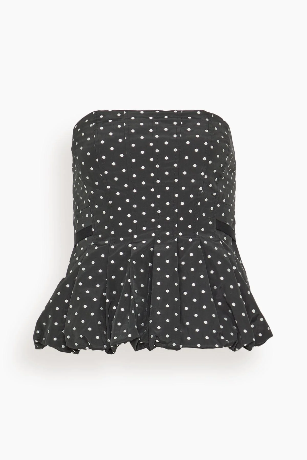 Farah Top in Black/Ivory Multi