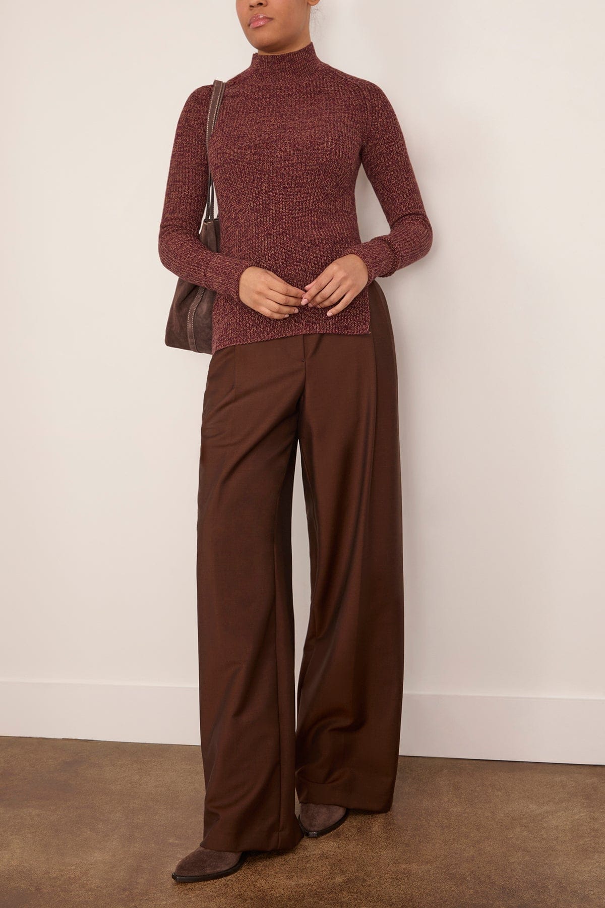 Farida Sweater in Aubergine - Image 2