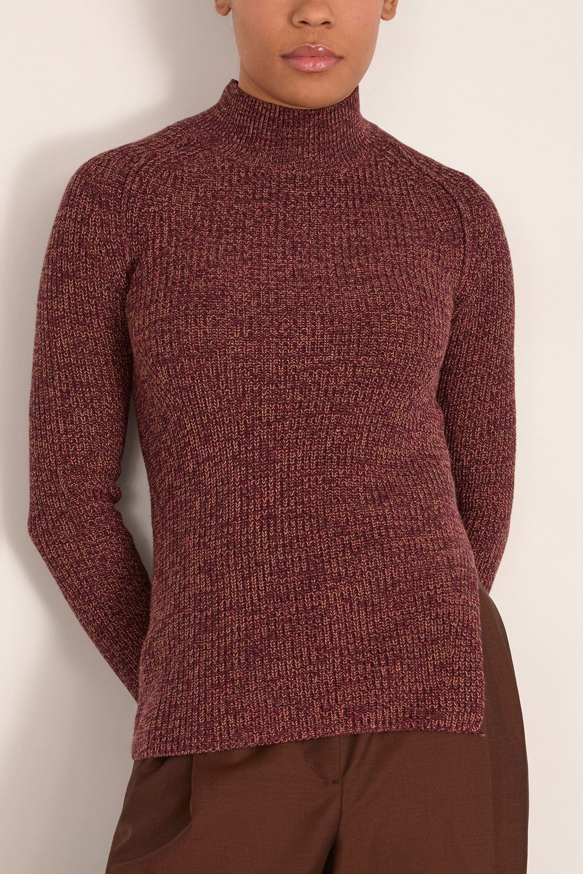Farida Sweater in Aubergine - Image 3