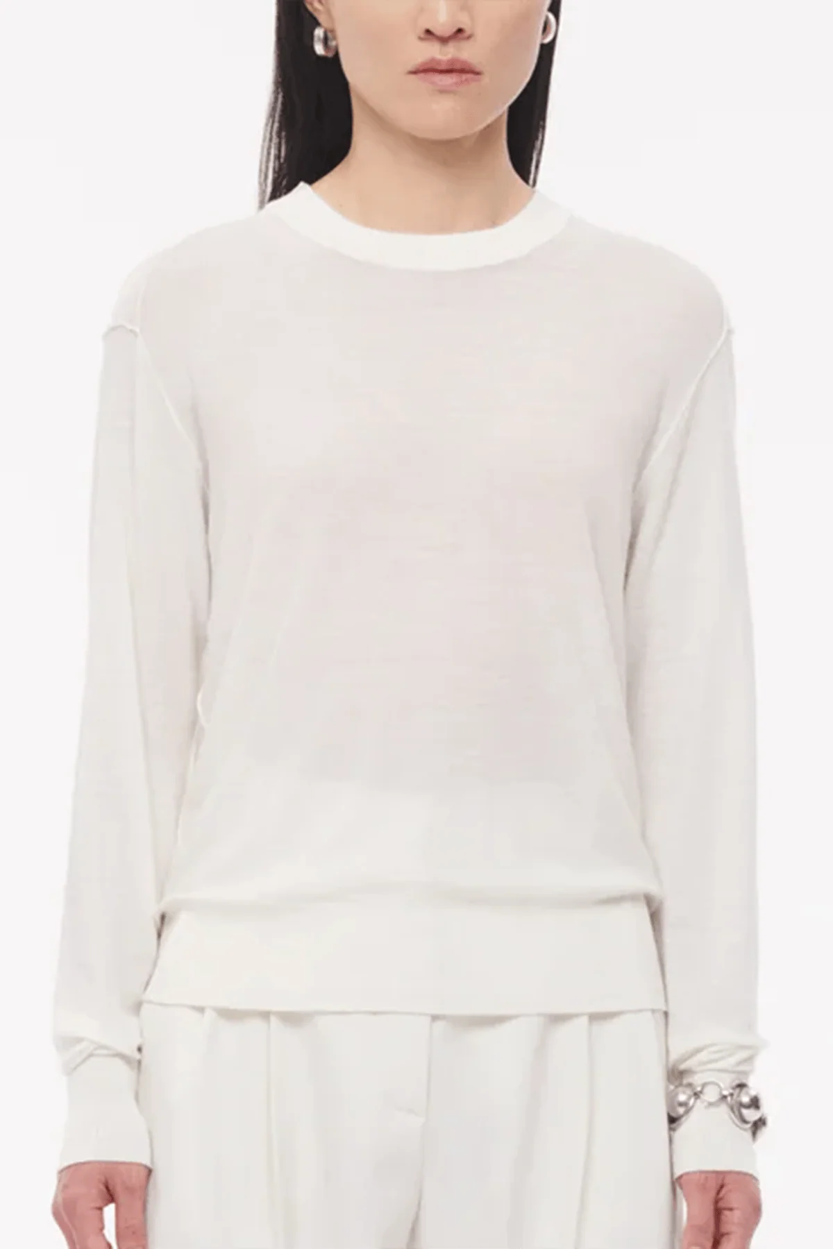 Featherweight Crew in Off White - Image 3