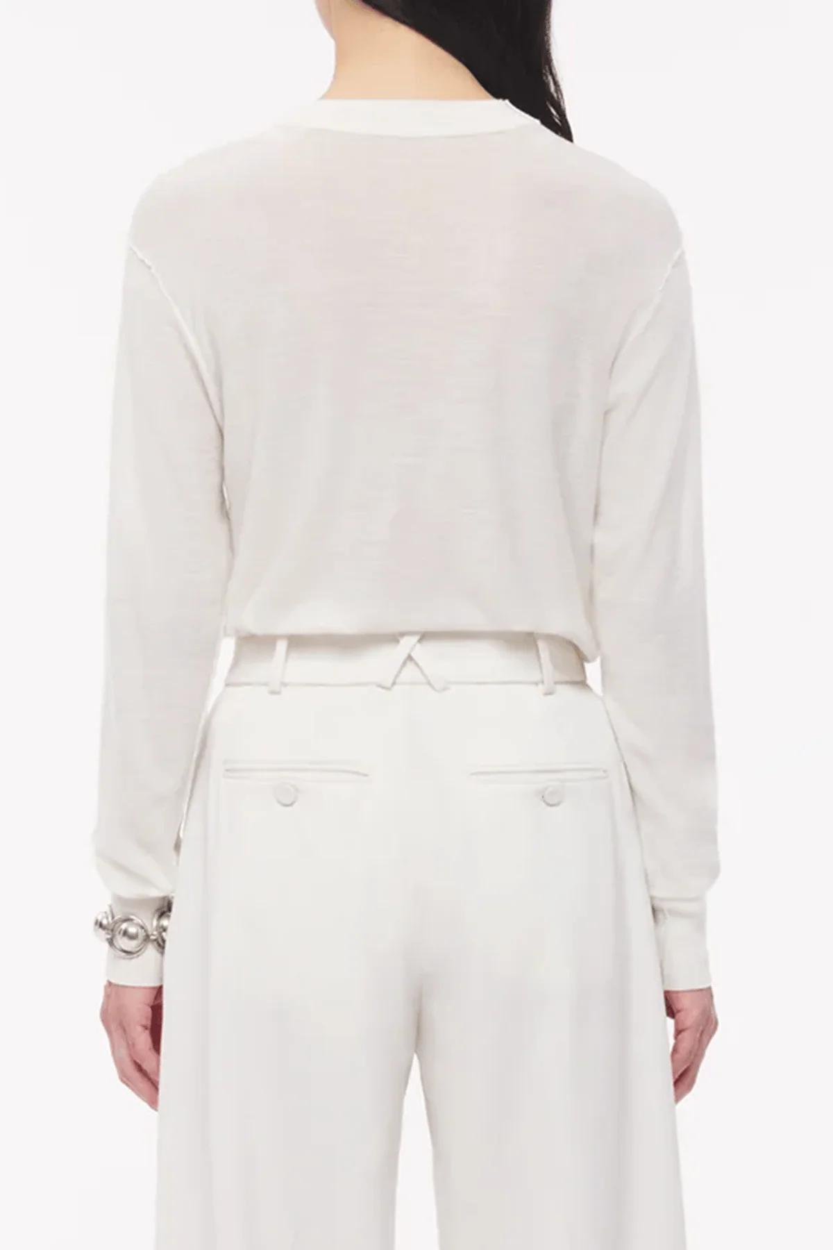 Featherweight Crew in Off White - Image 4