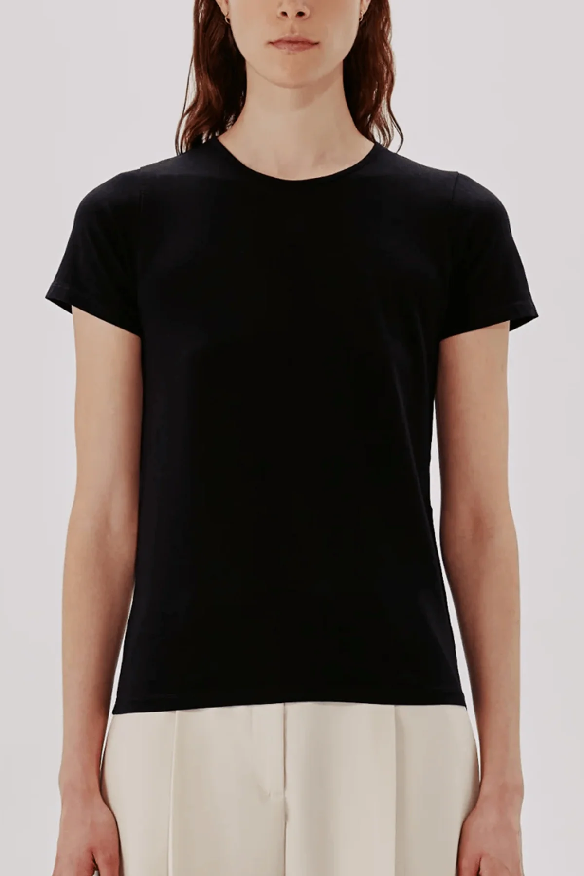 Fitted Tee in Black - Image 3