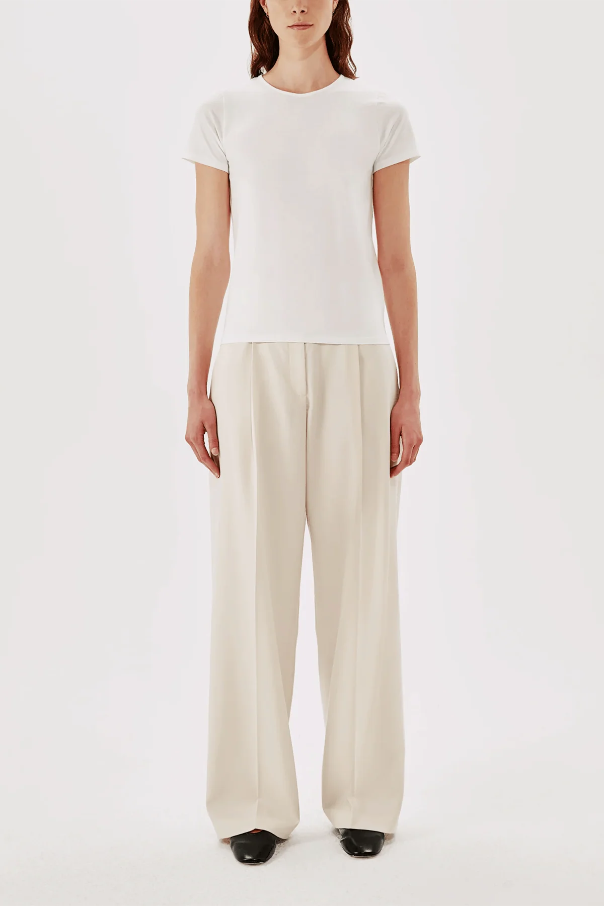 Fitted Tee in White - Image 2
