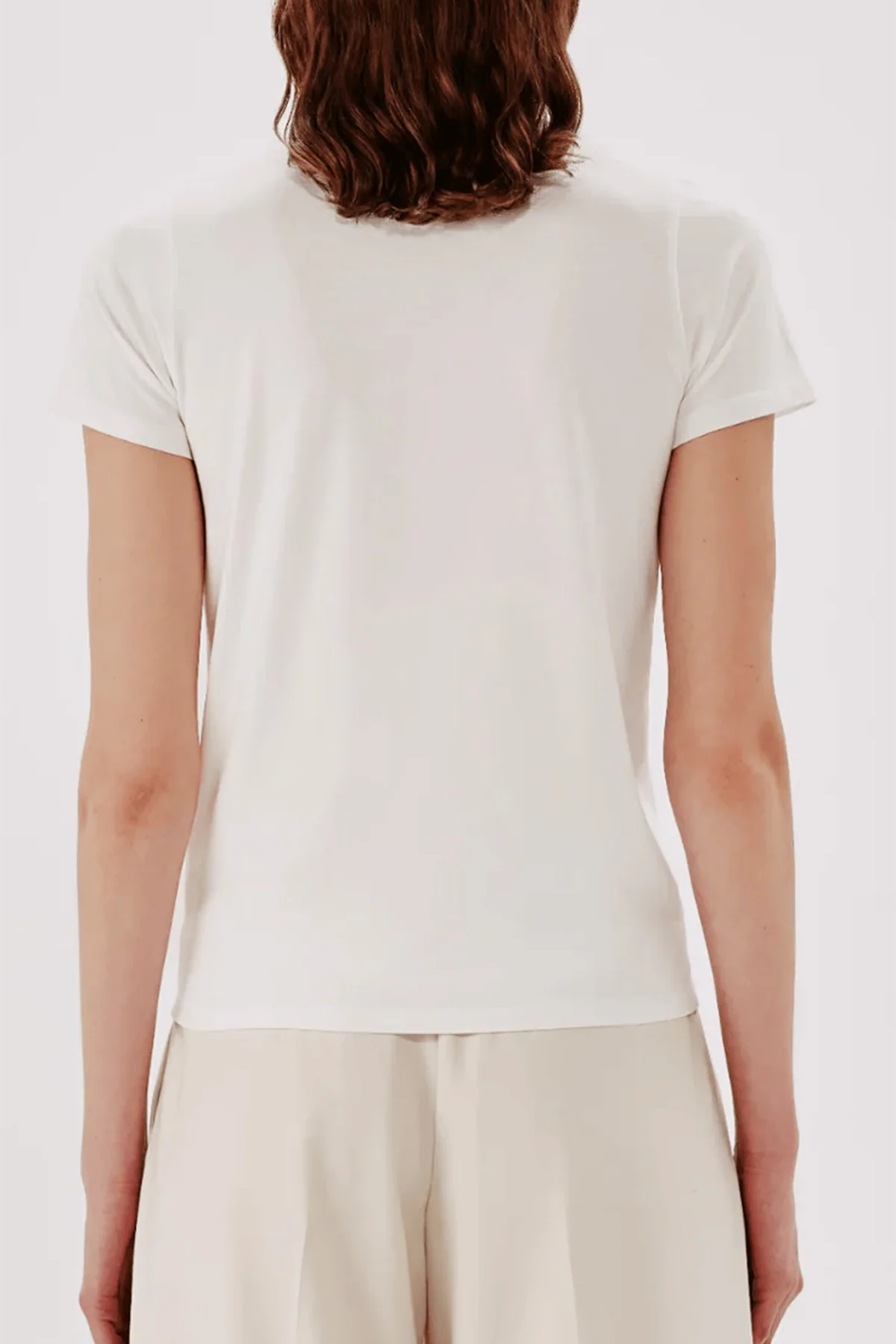 Fitted Tee in White - Image 4