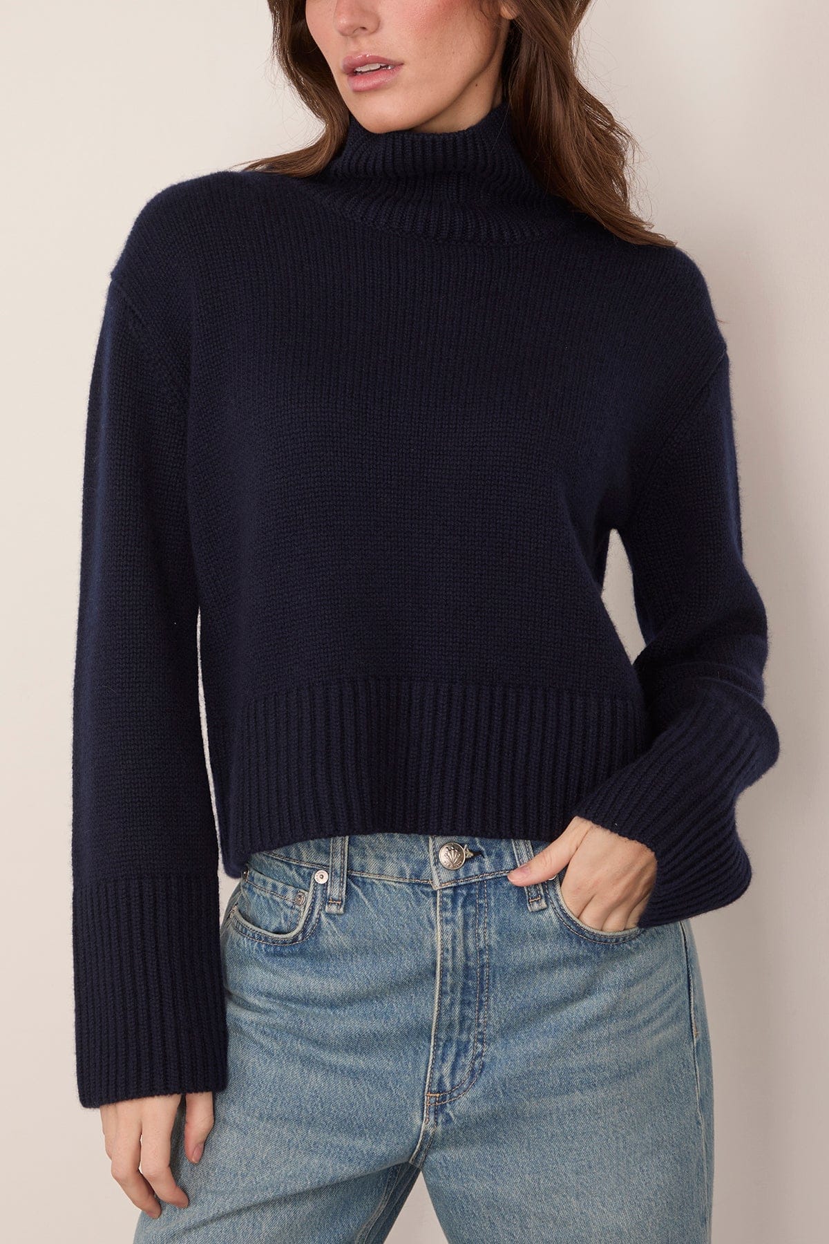 Fleur Sweater in Navy - Image 3