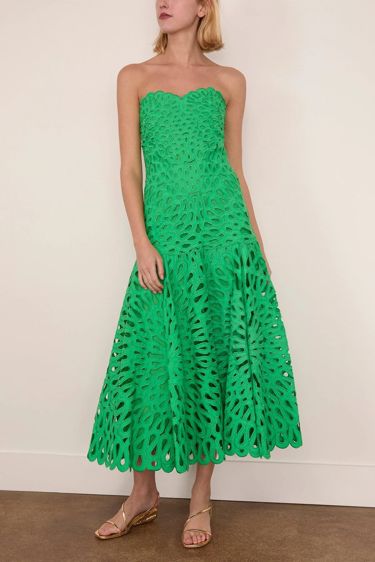 Florence Midi Dress in Parakeet - Image 3