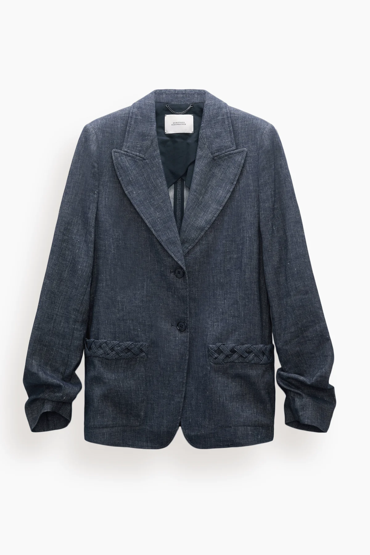 Fluid Denim Jacket in Denim Blue