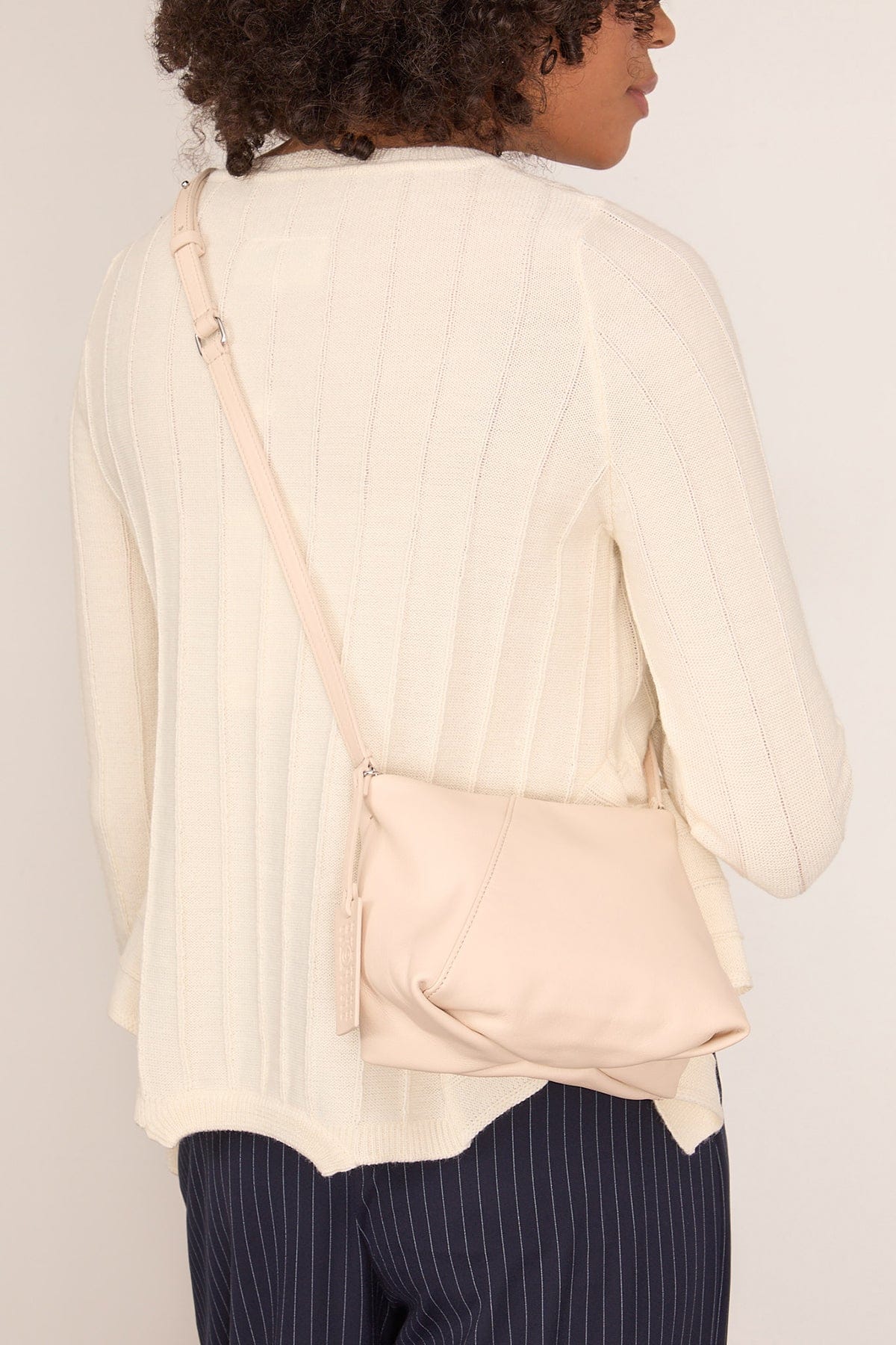 Folded Shoulder Bag in Tapioca - Image 2