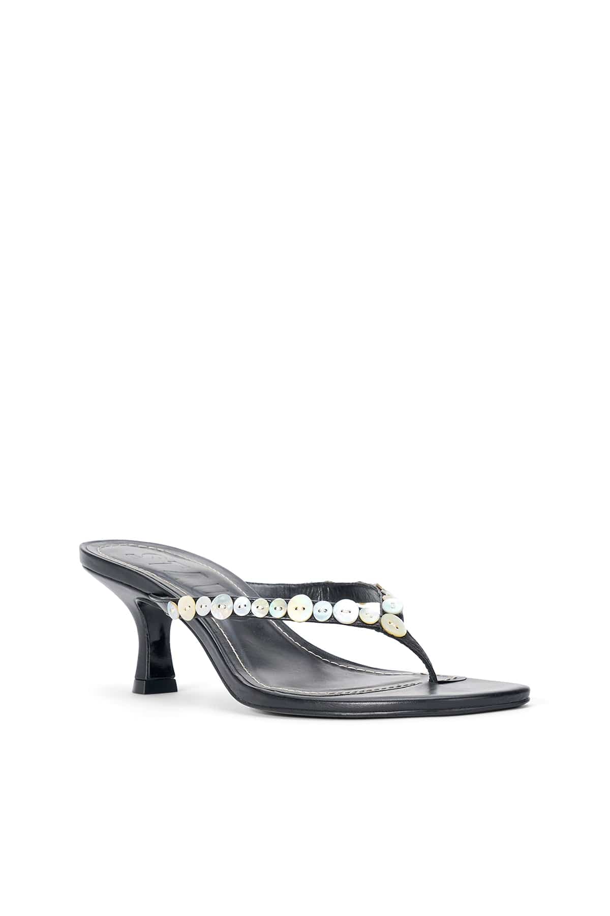 Freja Thong Kitten Heel in Mother of Pearl - Image 3