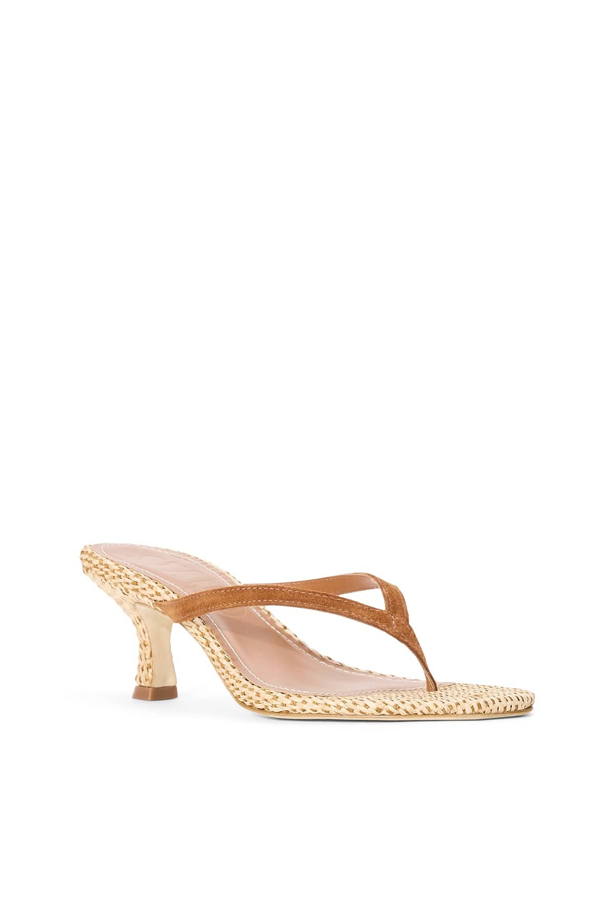 Freja Thong Kitten Heel in Tabac/Natural - Image 3