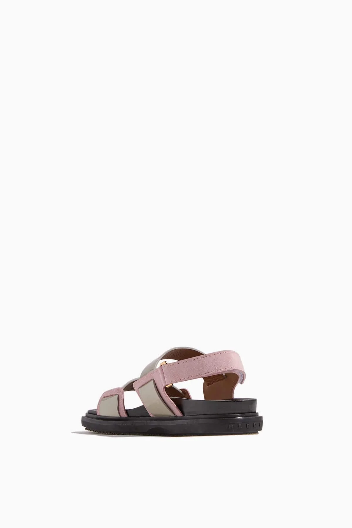 Fussbett Double Strap Sandal in Chalk/Pink - Image 3