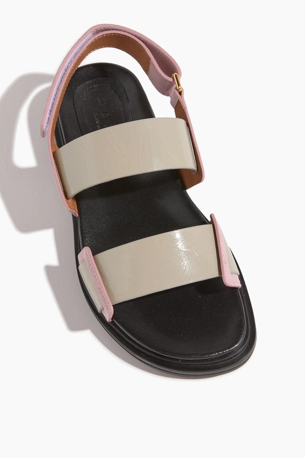 Fussbett Double Strap Sandal in Chalk/Pink - Image 4