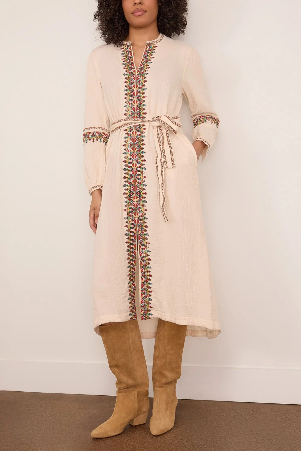 Gabriella Dress in Oysterette - Image 3