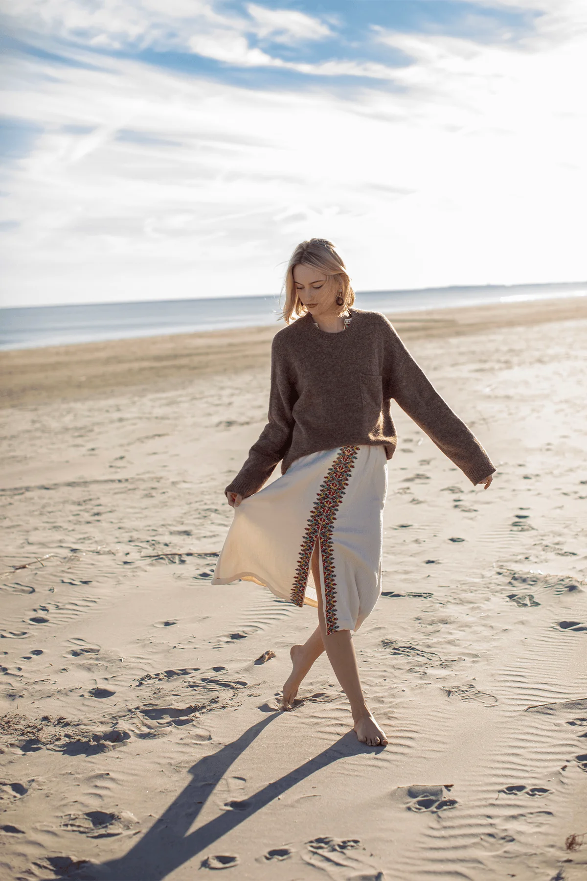 Gabriella Dress in Oysterette - Image 5