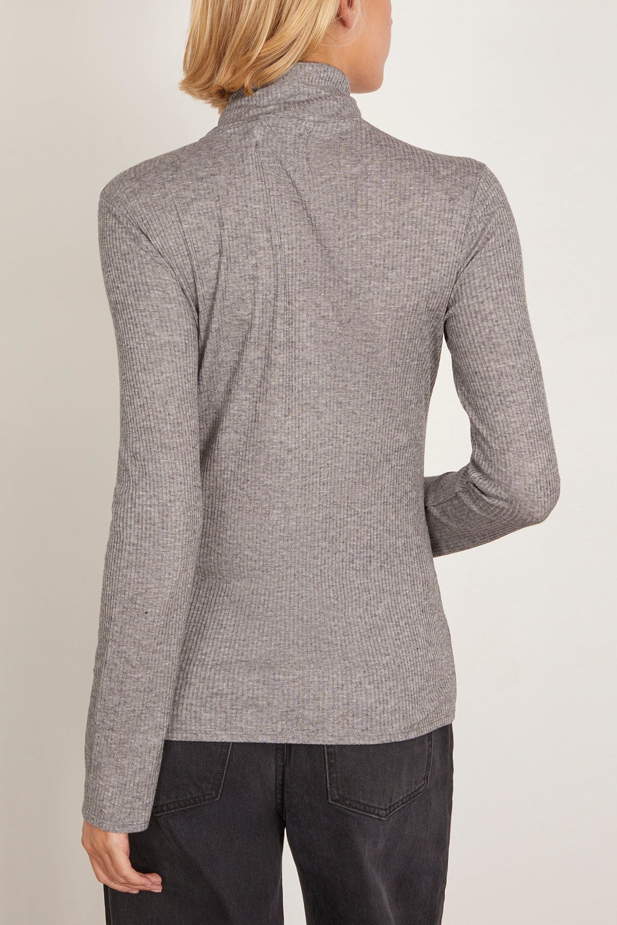Gallinara Long Sleeve Top in Grey Melange - Image 4
