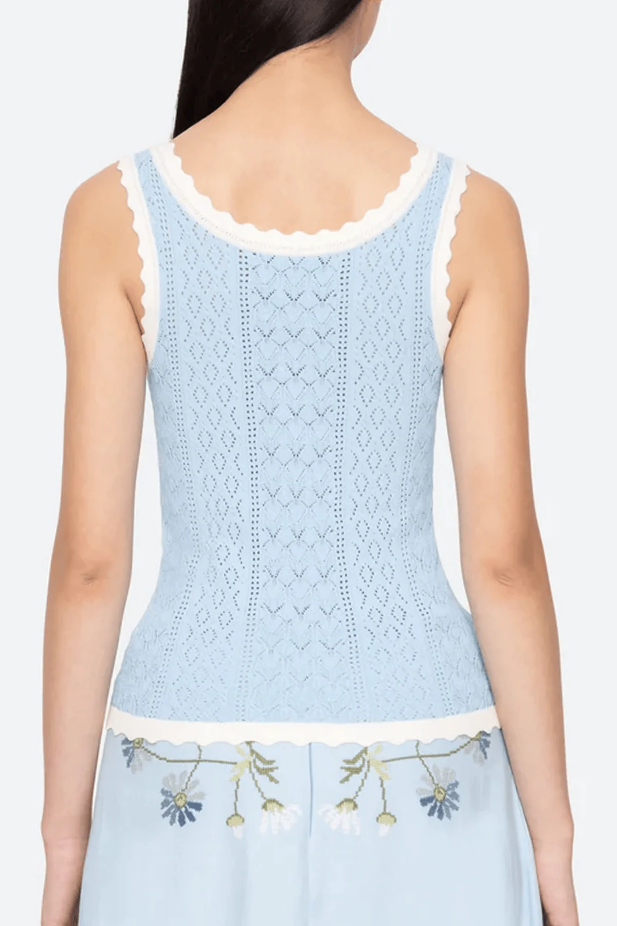 Georgia Knit Tank Top in Blue - Image 4