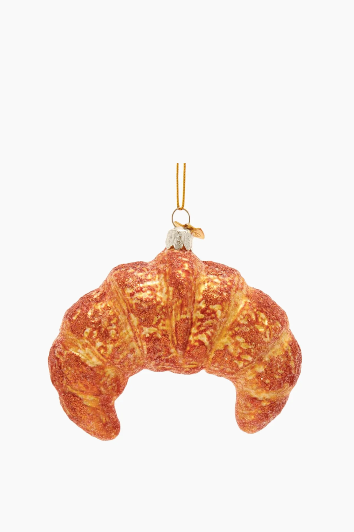 Glass Croissant Ornament