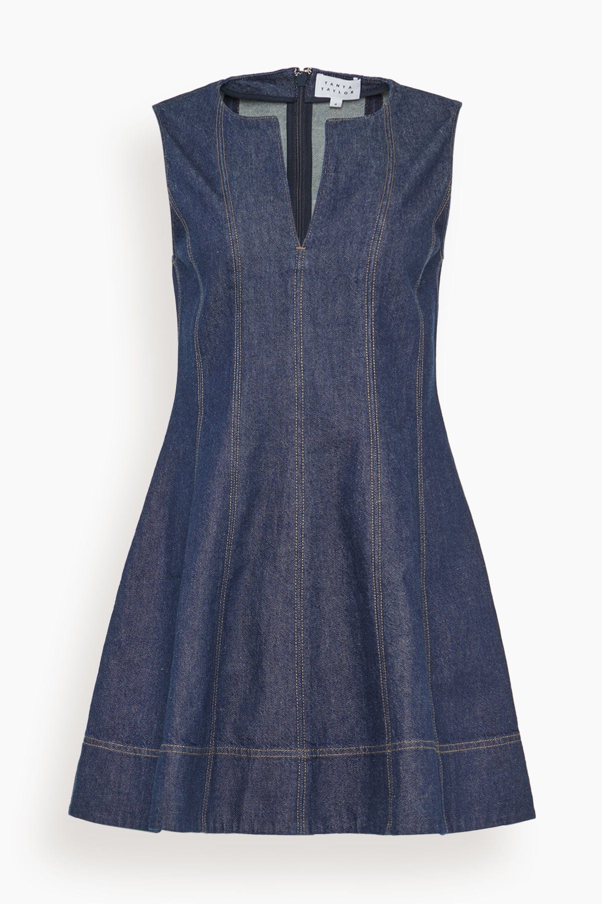 Glenda Denim Dress in Dark Indigo
