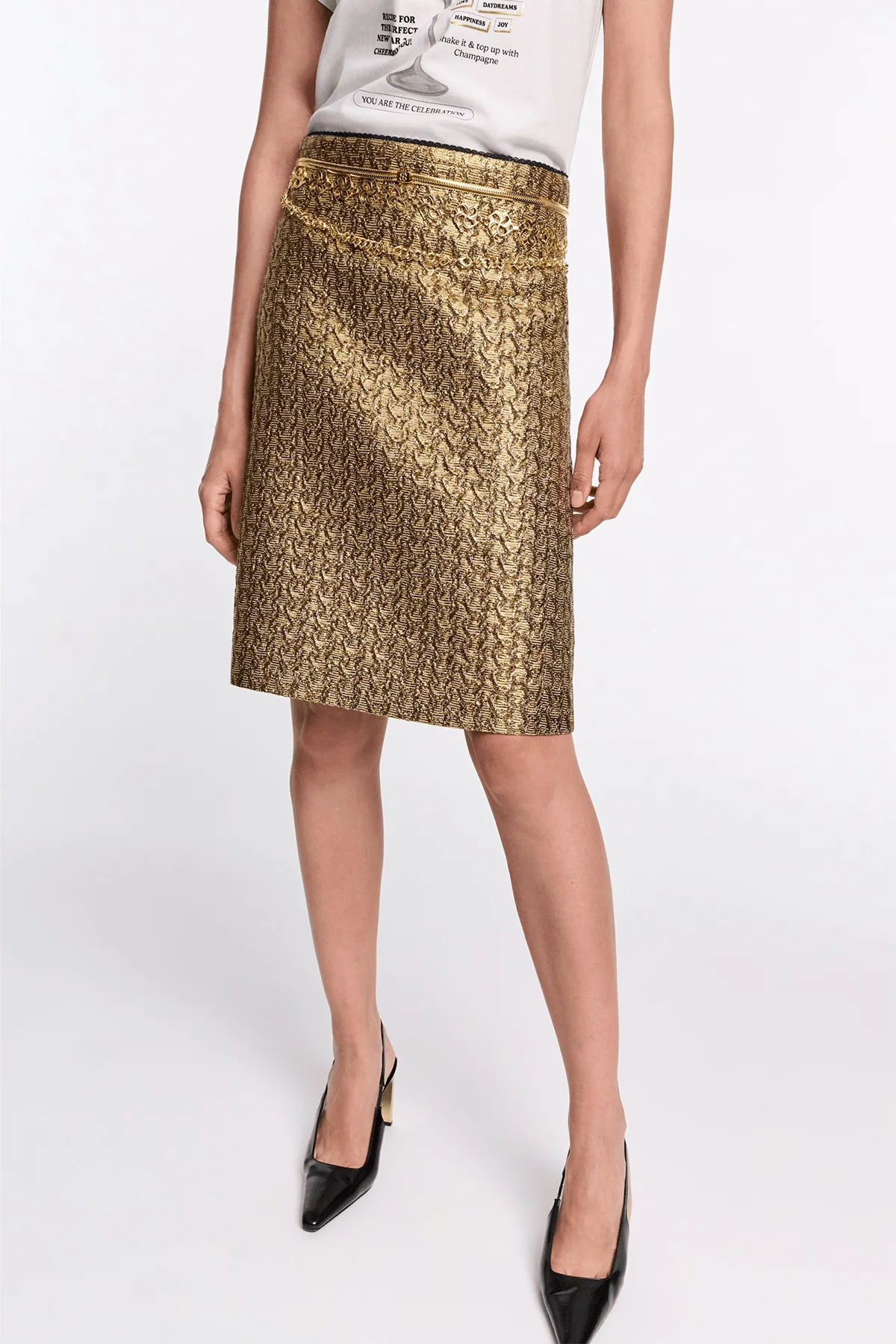 Golden Hour Skirt in Gold - Image 3