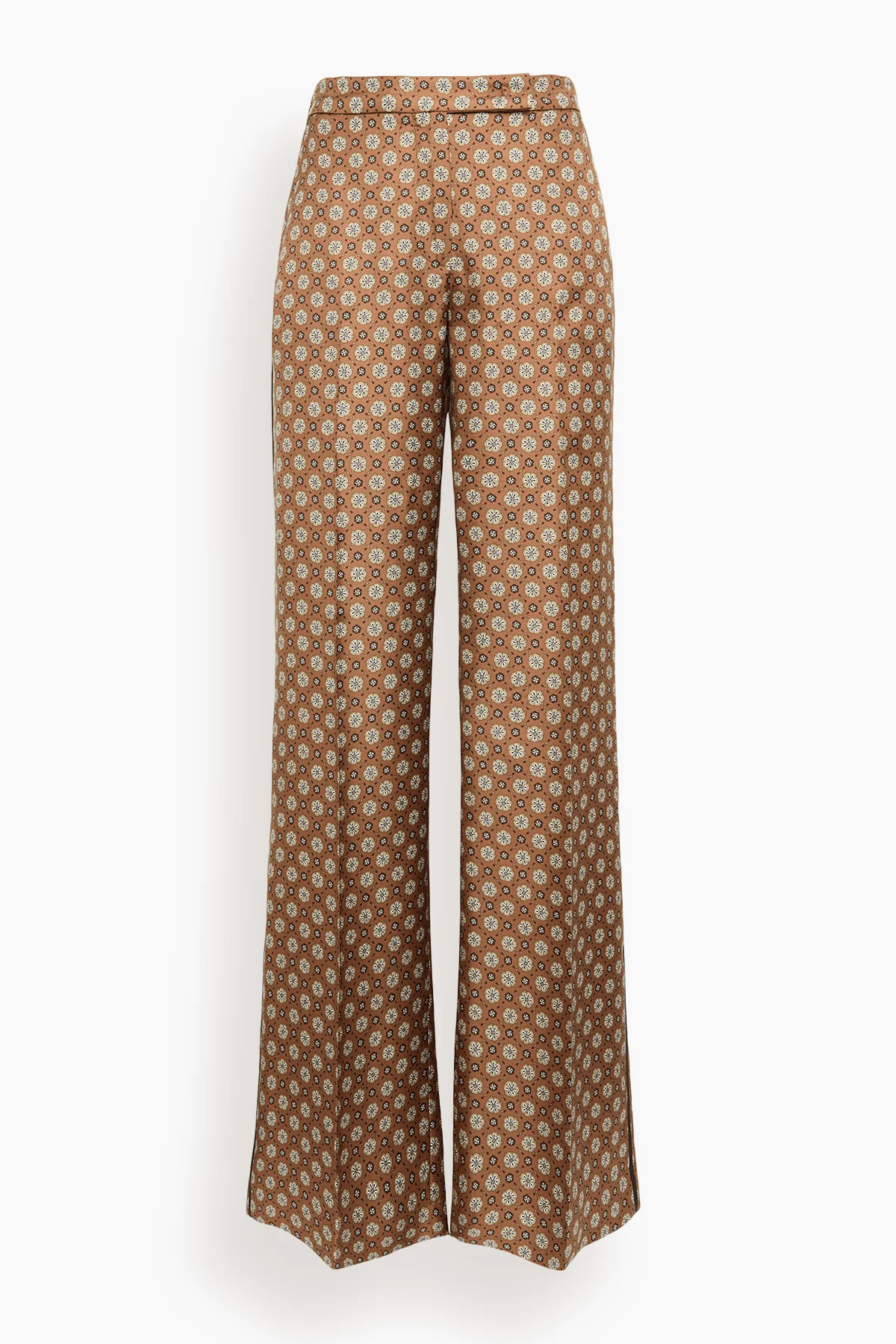 Graphic Dreams Pant in Brown Big Tie