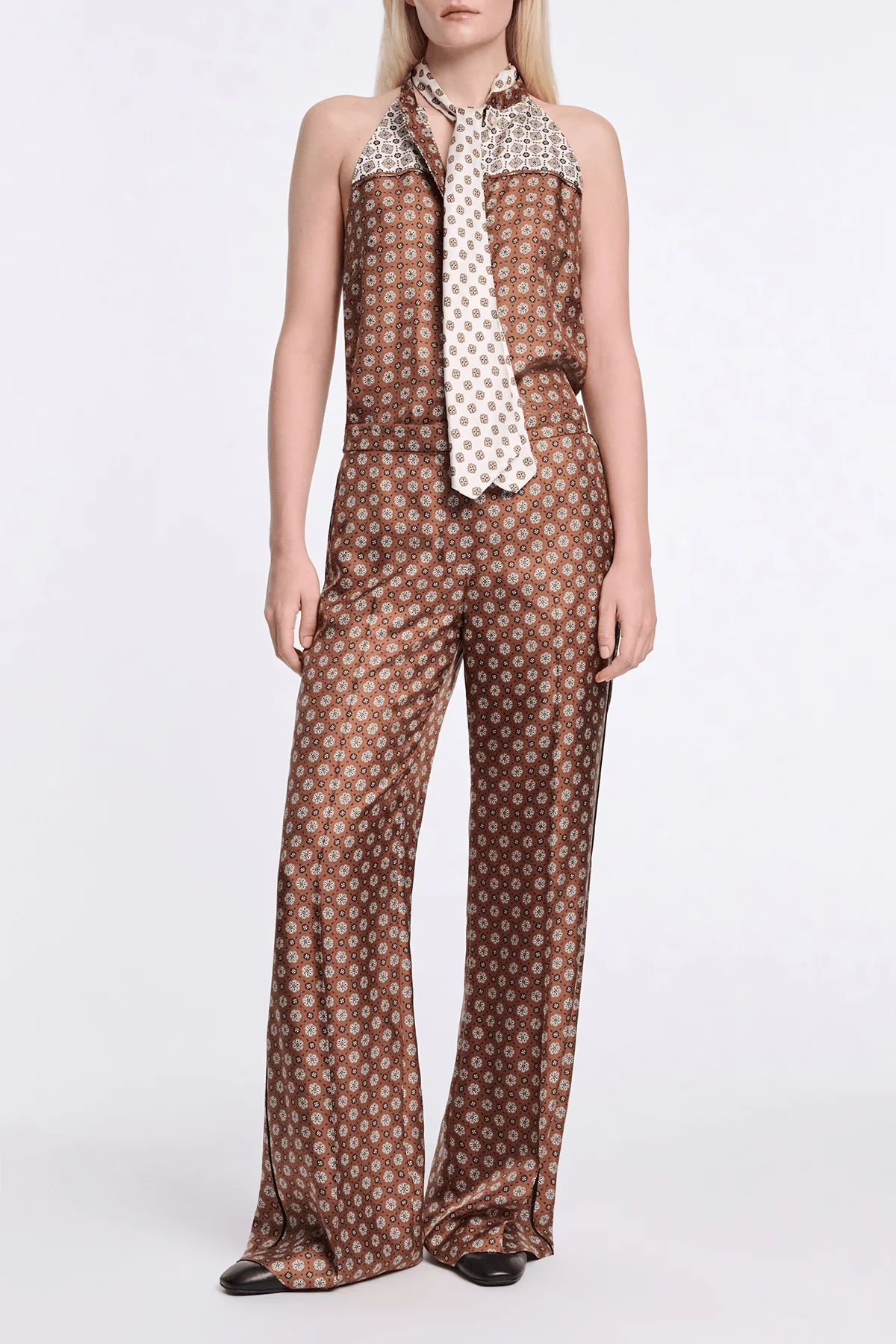 Graphic Dreams Pant in Brown Big Tie - Image 2