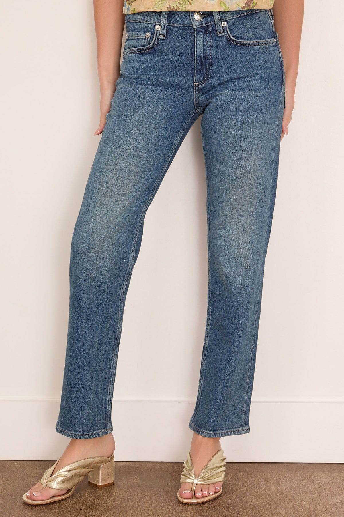 Harlow Low Rise Ankle Straight Jean in Easton - Image 3